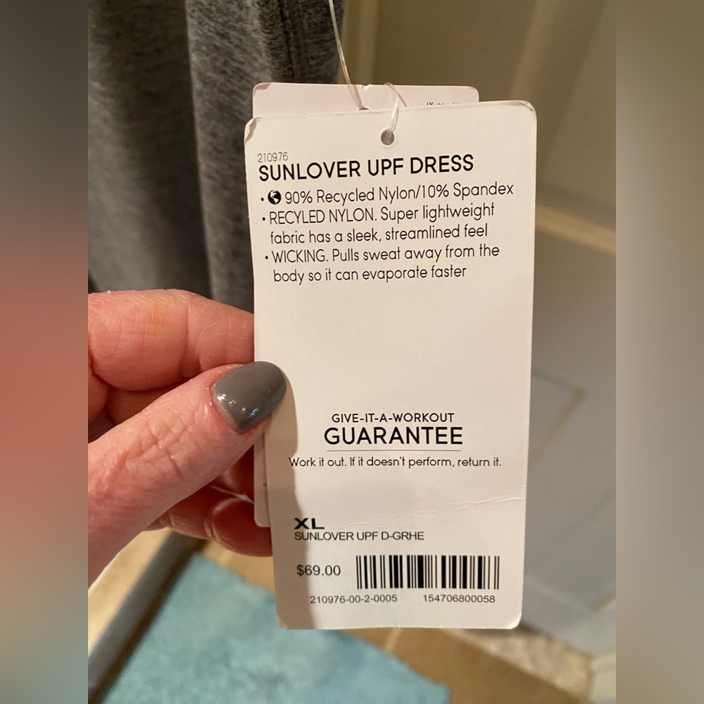 Athleta Gray Sleeveless Swim Coverup - Picture 2 of 3